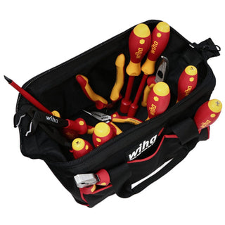 Wiha Tools 32894 13 Piece Master Electrician's Insulated Tool Set in Canvas Tool Bag