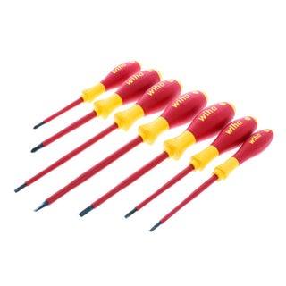 Wiha Tools 32097 Insulated Screwdriver Set - Square/Slotted/Phillips Tips, 7 Pc.