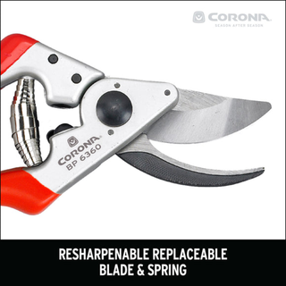 Corona BP 6360  ALUMINUM Bypass Pruner - 1 Inch, Angled, Right-Handed