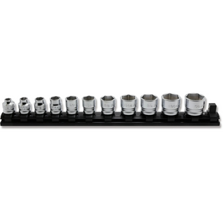 Ko-Ken RS3400AZ/11 3/8" Square Drive 6-Point SAE Z-Series Socket Set, 11 Pc.