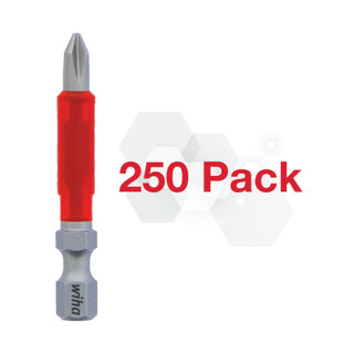 Wiha Tools Tools 76590 Impact Power Bit Phillips #1 Pack of 250 Bits