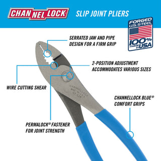 Channellock 528 8 Inch Slip Joint Plier