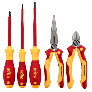 Wiha Tools 32856 Electricians Tool Kit, 5 Pieces