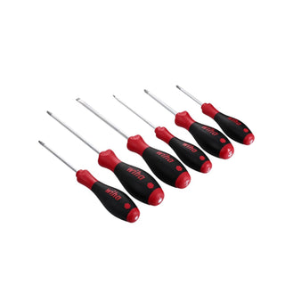 Wiha Tools 30291 6 Piece SoftFinish Slotted, Phillips and Square Screwdriver Set