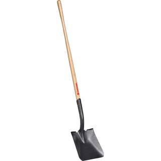 Corona SS 66000 Square Point Shovel, 14-Gauge 11 In Head 48 In Wood Handle