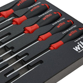 Wiha Tools 30280 10 Piece SoftFinish Cushion Grip Screwdriver Tray Set