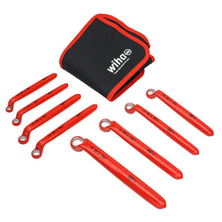 Wiha Tools 21095 Insulated Deep Offset Wrench Metric Pouch Set, 8 Piece