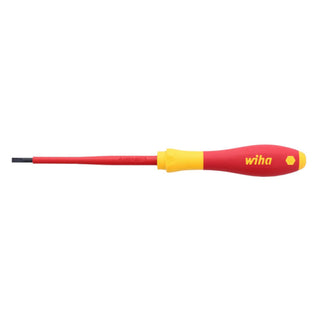 Wiha Tools 32017 Insulated Slotted Screwdriver, 4 mm x 100 mm