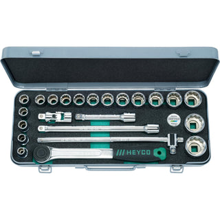 Heyco 00073331083 Socket Set, 1/2 Inch, 23 pcs