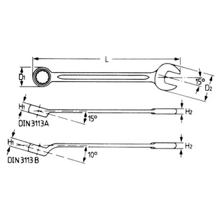 Heyco 00400633382 Combination Wrench, 13/16 Inch