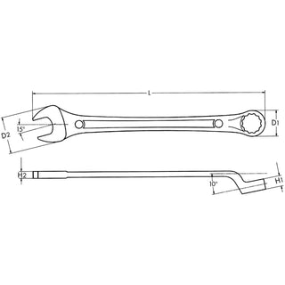 Heyco 00410018083 Maxline Combination Wrench, Metric - 18mm
