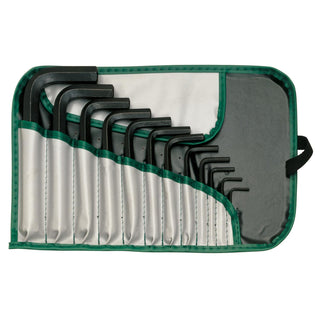 Heyco 01340735530 Hex SAE L-Key Set in Tool Roll, 10 Pieces