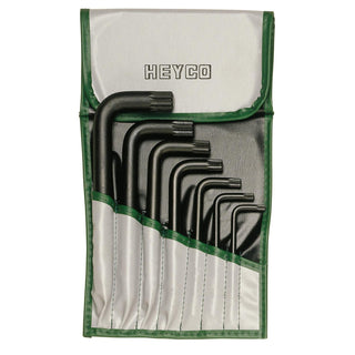 Heyco 01345723030 XZN L-Key Set in Tool Roll, 7 Pieces