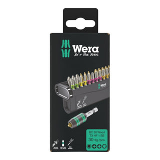 Wera 05057437001 Bit-Check 30 Wood TX HF 1 SB Set, 30 Pc.