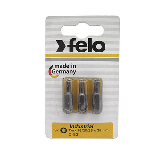 Felo 0715752157 TORX® Industrial Bits, 3 Piece