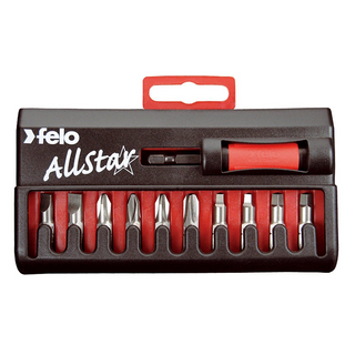 Felo 07157 53015 AllStar Bit Box, 10 Piece