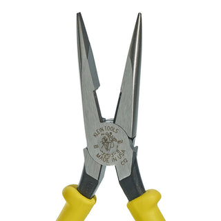 Klein Tools J203-8 Pliers, Long Nose Side-Cutters, 8-Inch