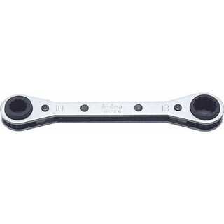 Ko-Ken 102KM.BH-9.10X11.12 Ratcheting Ring Wrench 9-10x11-12 mm 12 Point Length 141 mm Reversible 4 Sizes