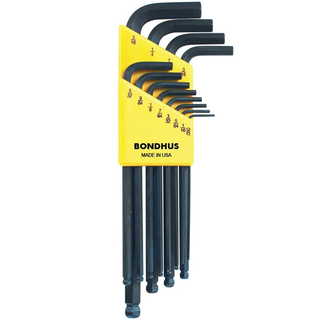 Bondhus 10936 Ball End L-Wrenches Set, 0.50 - 5/16", 12 Pc.