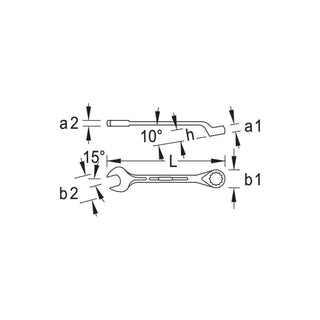 Gedore 6004740 Combination Spanner 70 mm