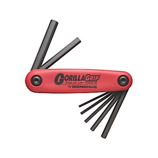 Bondhus 12587 GorillaGrip Set of 7 2 - 8mm Hex Fold-up Tool