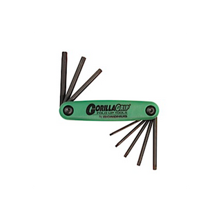 Bondhus 12634 Gorilla Grip Set of 8 T9 - T40 TORX® Fold Up Tool