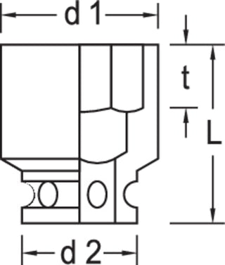 Gedore 6282630 Impact socket 3/4 Inch Drive 32 mm