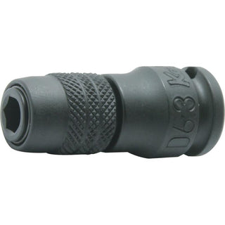 Ko-Ken 13142-D6.3 Adaptor 1/4 For 1/4H Bit 45 MM Locking Quick Release 3/8 Sq. Drive