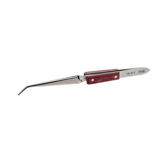 Aven 18417 Curved Fiber Grip Tweezers