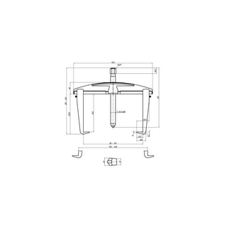 Gedore 1981161 Universal Puller HIGH POWER 2-Arm Pattern, Rigid Legs With Leg Brake 350x200 mm