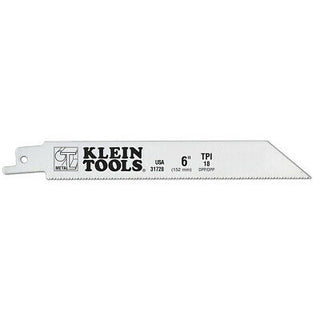 Klein Tools 31728 Saw Blade for Heavy Metals, 18 TPI, 6-Inch, 5-Pack