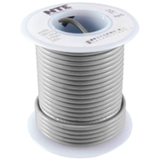 NTE Electronics WH612-08-1000 HOOK UP WIRE 600V STRANDED 12 GAUGE GREY 1000'