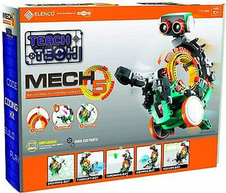 Elenco TTC-895 Teach Tech “Mech-5”, Programmable Mechanical Robot Coding Kit