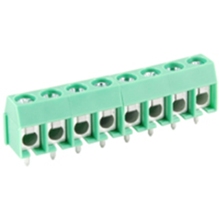 NTE Electronics 25-E400-08 Terminal Block 8 Pole 5.00mm Pitch 300V 16A PC Mount