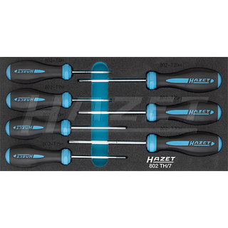 Hazet 802TH/7 TORX® Tamper-Resistant T8H - T30H HEXAnamic Screwdriver Set