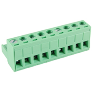 NTE Electronics 25-E800-09 Terminal Block 9 Pole 5.00mm Pitch 300V 15A Plug