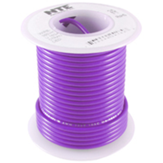 NTE Electronics WH612-07-100 HOOK UP WIRE 600V STRANDED 12 GAUGE VIOLET 100'