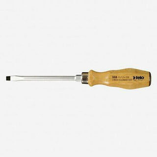 Felo 0715718050 12 x 200mm Wood Handle Slotted Screwdriver