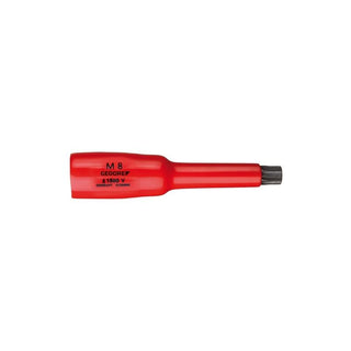 Gedore 2946580 VDE Screwdriver Bit Socket 3/8 Inch Drive, XZN M12