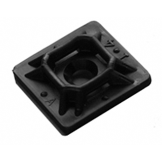 NTE Electronics 04-MPA10000 MOUNT PAD 1" SQUARE ACRYLIC BLACK #6 SCREW 100/BAG