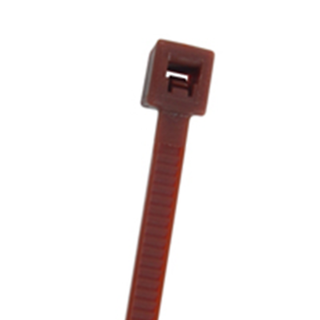 NTE Electronics 04-04181 CABLE TIE 18 LB. MINI 4.1" BROWN NYLON 100/BAG