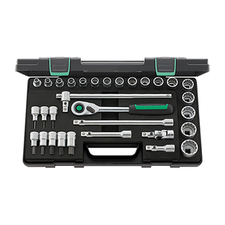 Stahlwille 96031440 50/54/25/6QR Socket Set, 1/2" Drive, 31 pcs