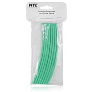 NTE Electronics 47-25006-G Heat Shrink 1/8" Dia W/adhesive GRN 6" Length 8pcs