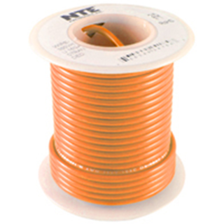 NTE Electronics WHS22-03-1000 HOOK UP WIRE 300V SOLID 22 GAUGE ORANGE 1000'