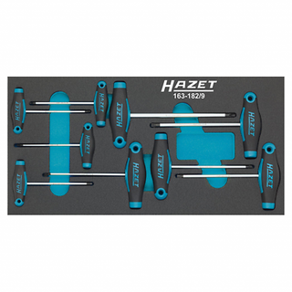 Hazet 163-182/9 T-handle Torx® Screwdriver Set, 9 pieces