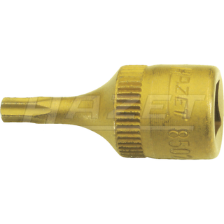 Hazet 8502-T30 TORX® Hollow 6.3mm (1/4") T30 TiN Screwdriver Socket