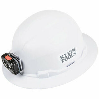 Klein Tools 60406RL Hard Hat, Non-vented, Full Brim with Rechargeable Headlamp