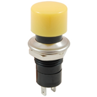 NTE Electronics  54-557 SWITCH PUSHBUTTON SPST 3A 125VAC YELLOW ACTUATOR