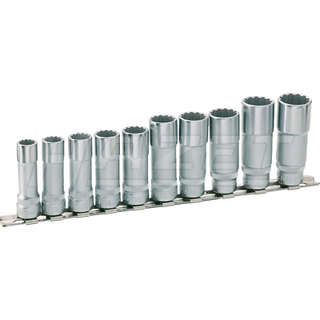 Hazet 880TZ/10H (12-Point) 10mm 3/8" 10-19 Traction Socket Set