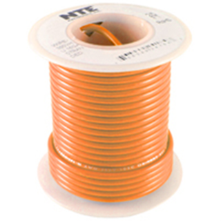 NTE Electronics WH612-03-100 HOOK UP WIRE 600V STRANDED 12 GAUGE ORANGE 100'